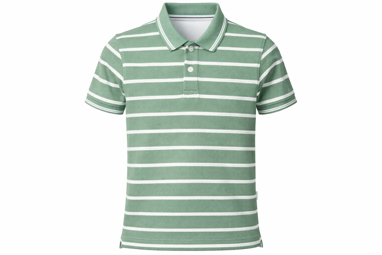 Octave Boys Mist Striped Polo Collar Tshirt