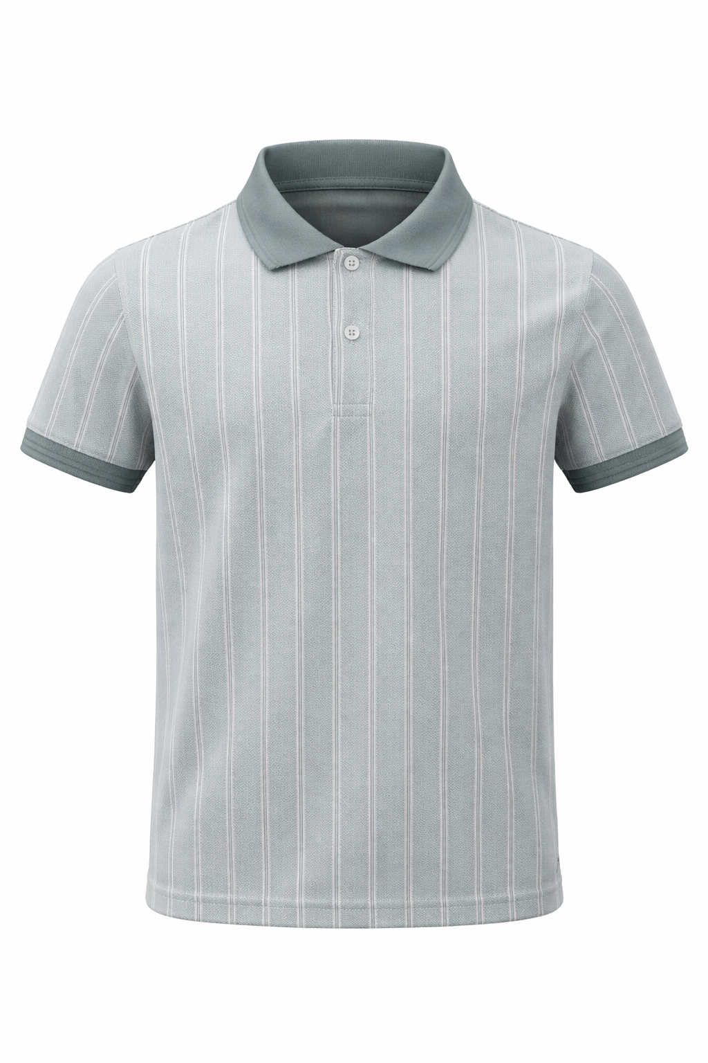 Boys Striped Polo Collar T-shirt