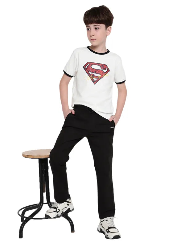 Octave Boys Mid-Rise Cotton Track Pant