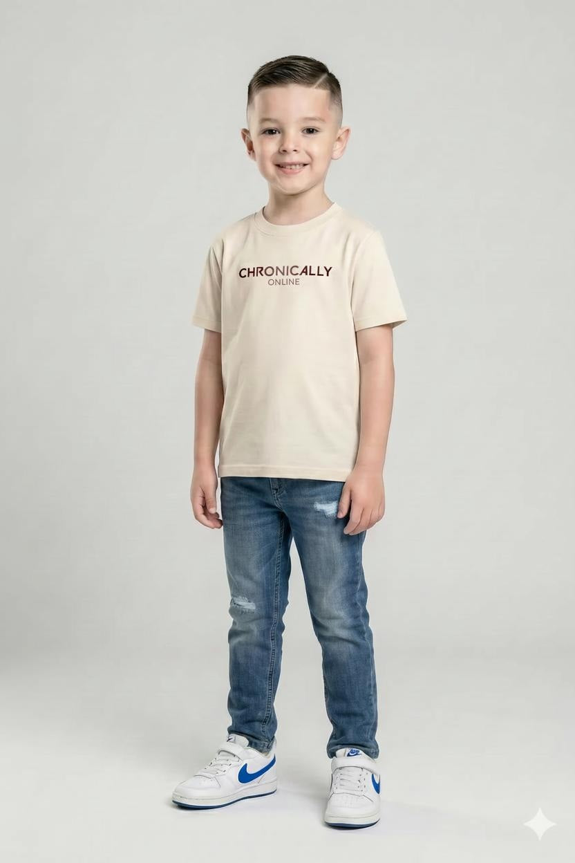 Boy Dirty Blue Solid Jeans
