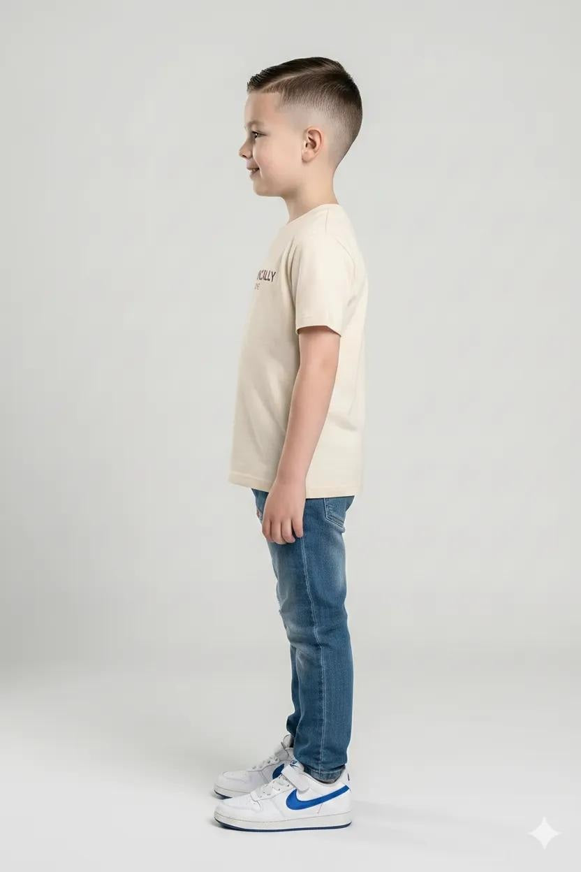 Boy Dirty Blue Solid Jeans