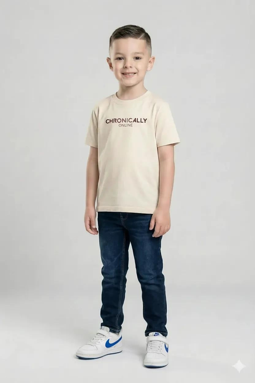 Boy Khaki  Solid Jeans