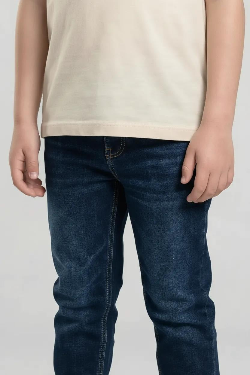 Boy Khaki  Solid Jeans