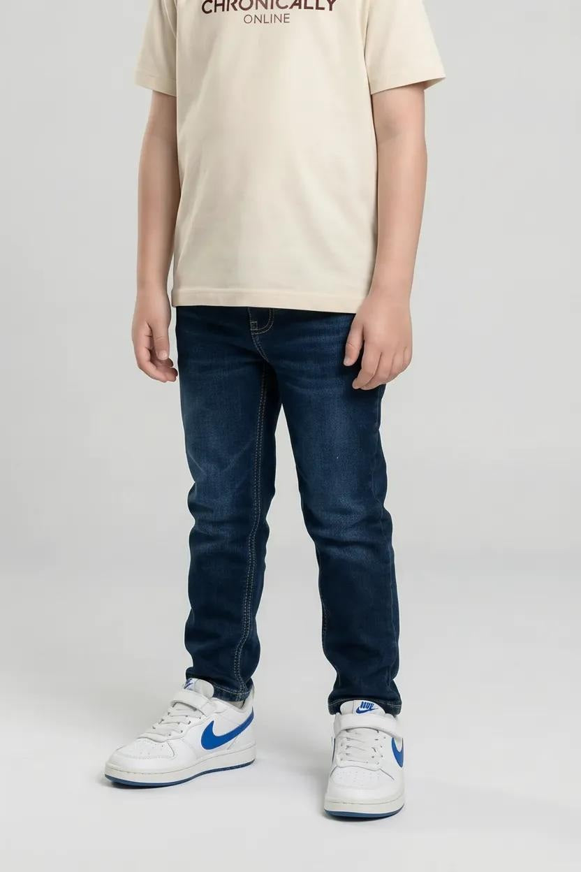 Boy Khaki  Solid Jeans