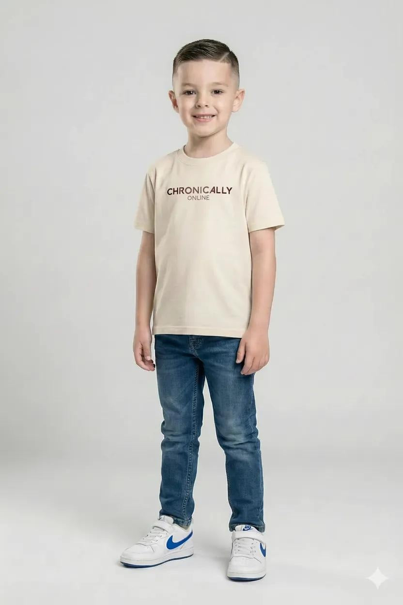 Boy Sand Solid Jeans
