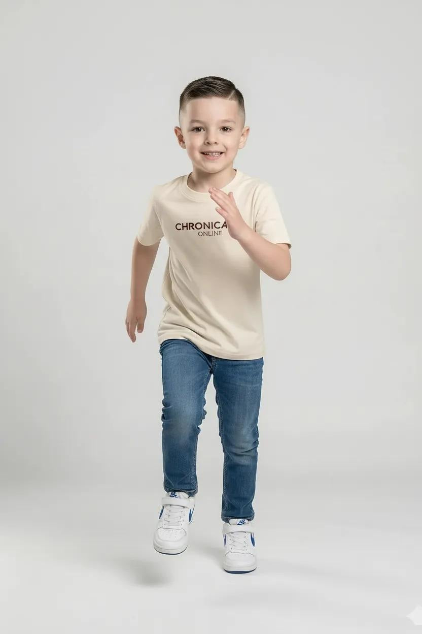 Boy Sand Solid Jeans