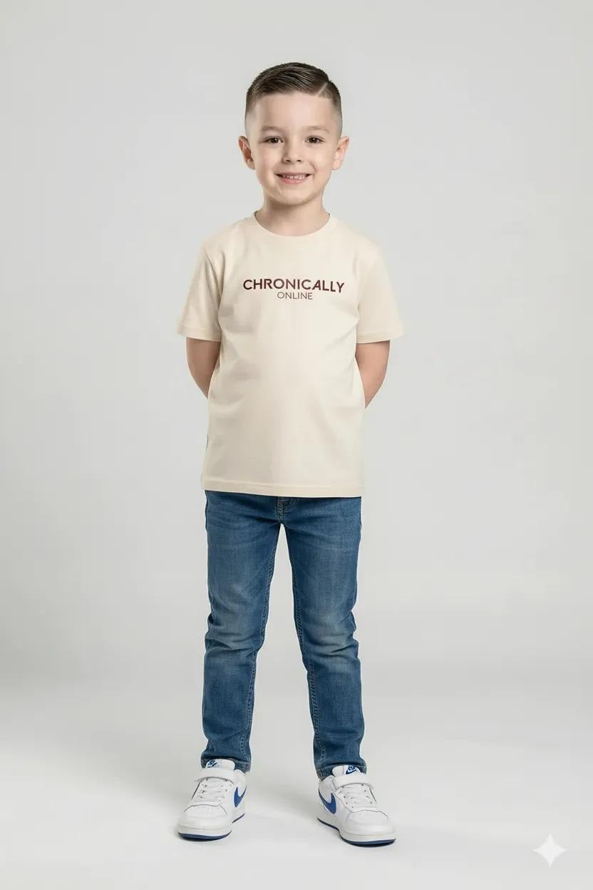 Boy Sand Solid Jeans