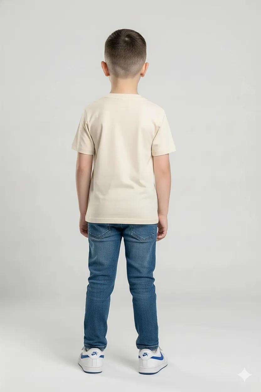 Boy Sand Solid Jeans