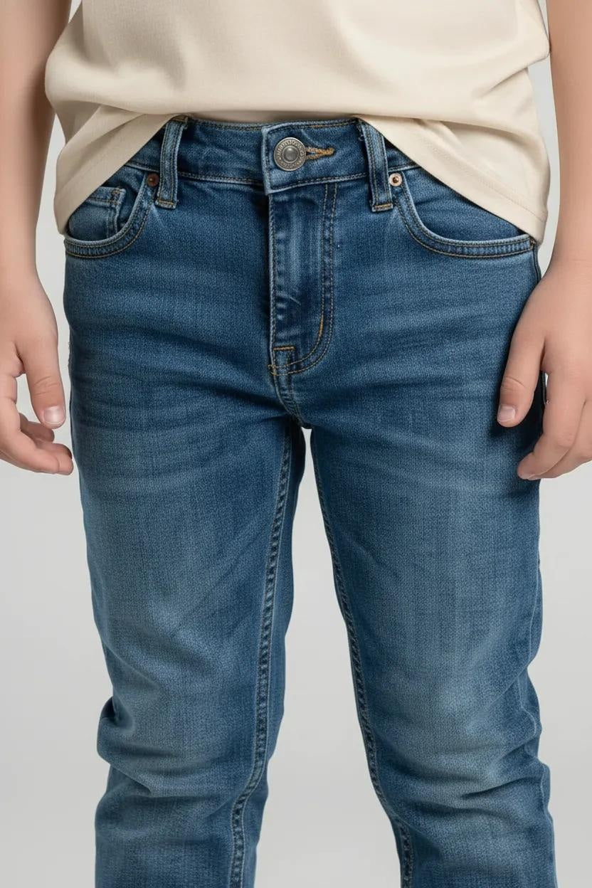 Boy Sand Solid Jeans
