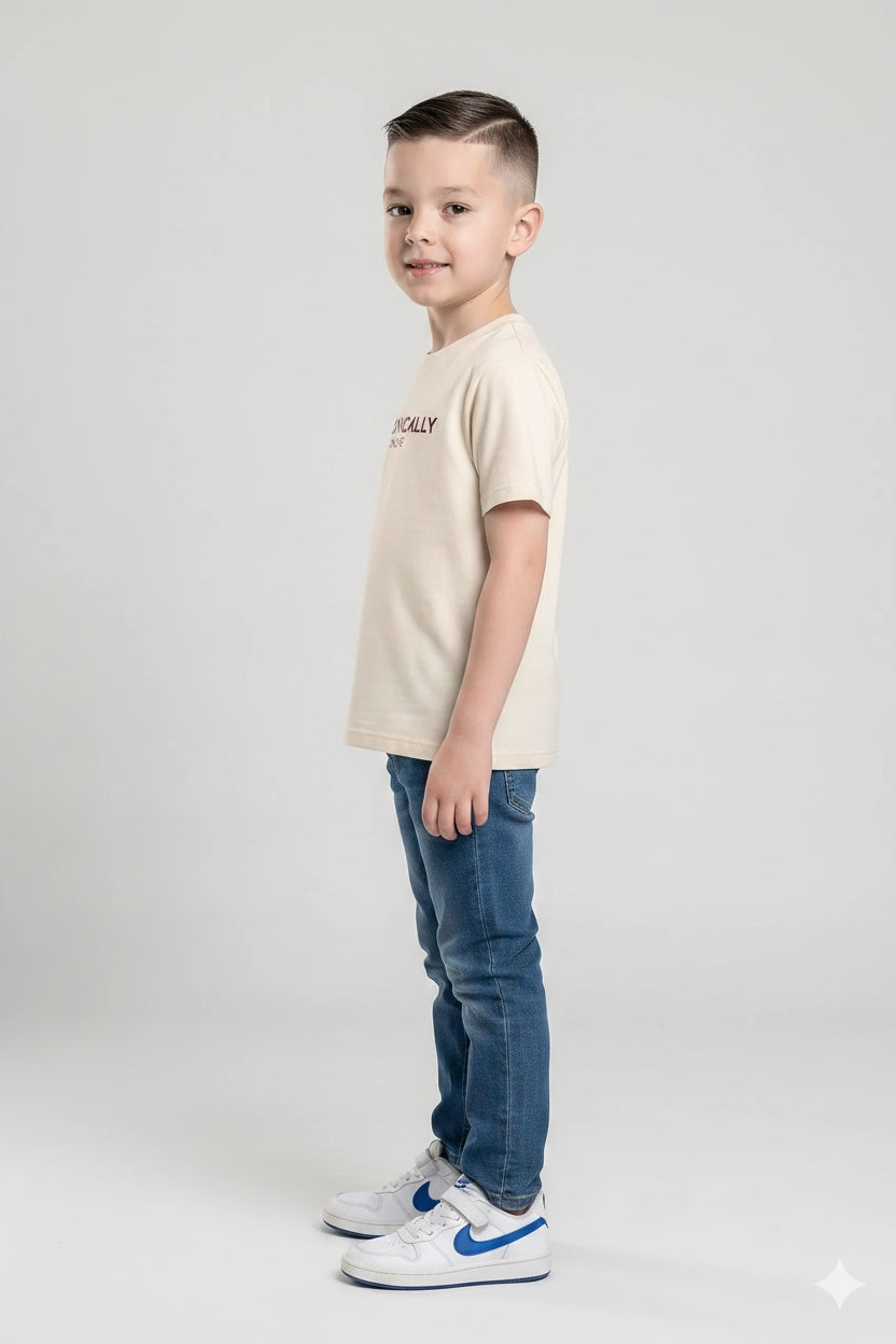 Boy Dark Blue Solid Jeans