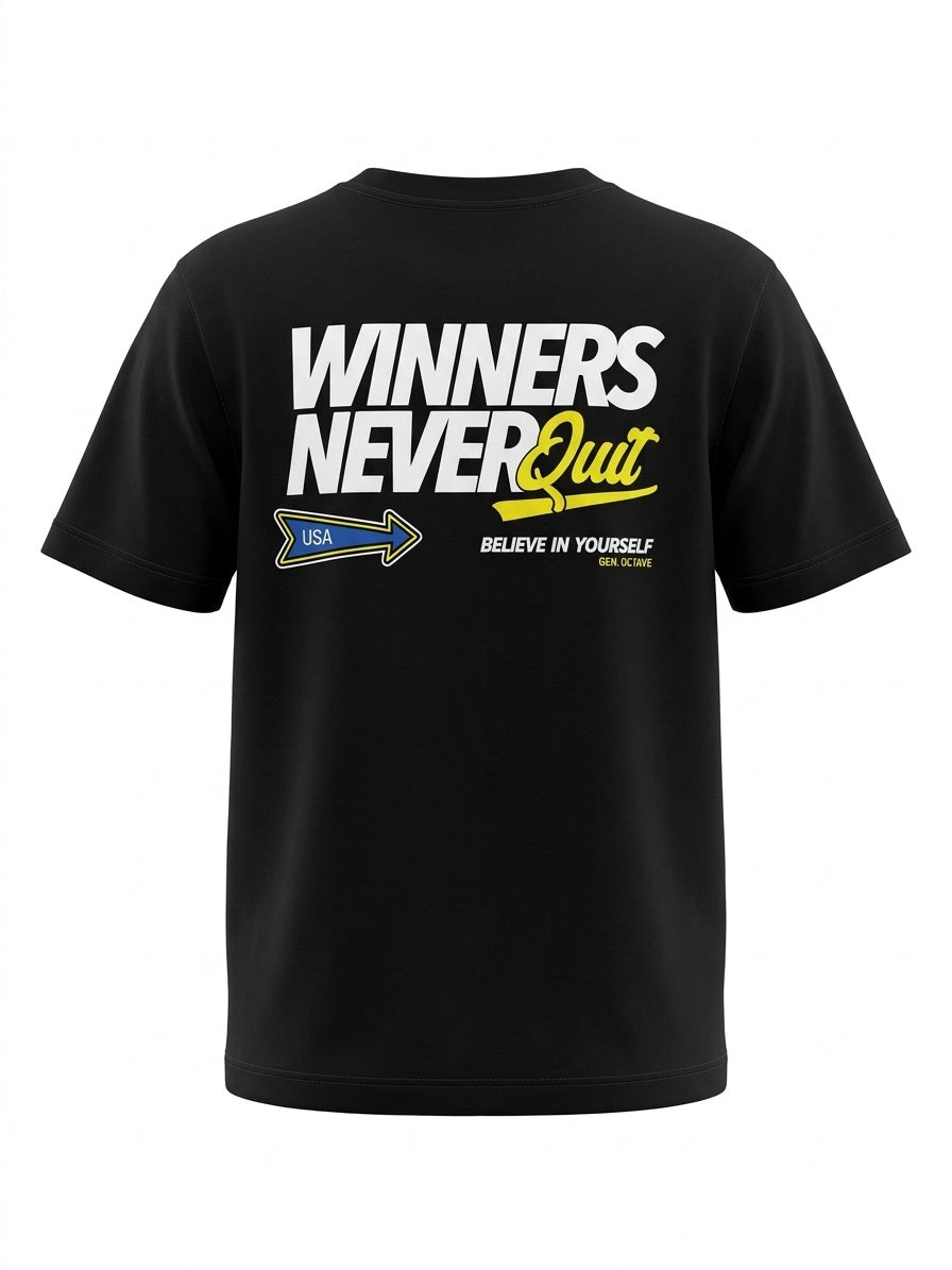 Boys Black Printed T-shirt