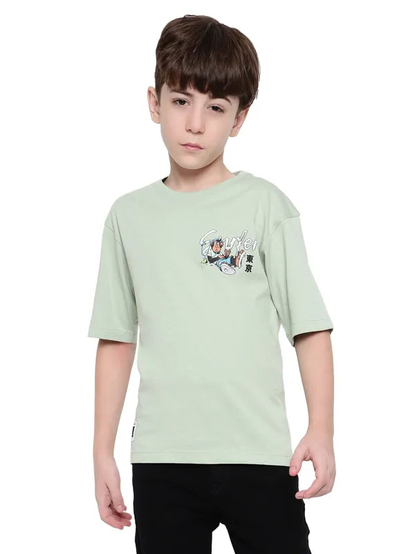 Octave Boys Extended Sleeves Applique T-Shirt