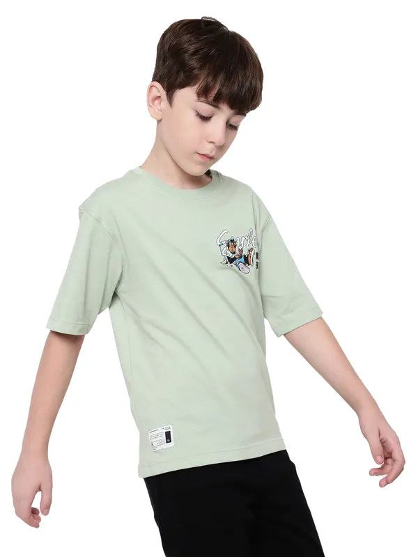 Octave Boys Extended Sleeves Applique T-Shirt