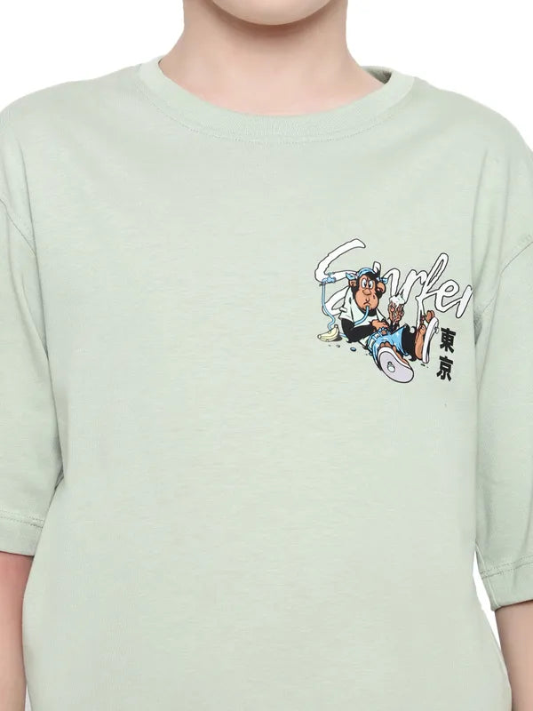 Octave Boys Extended Sleeves Applique T-Shirt