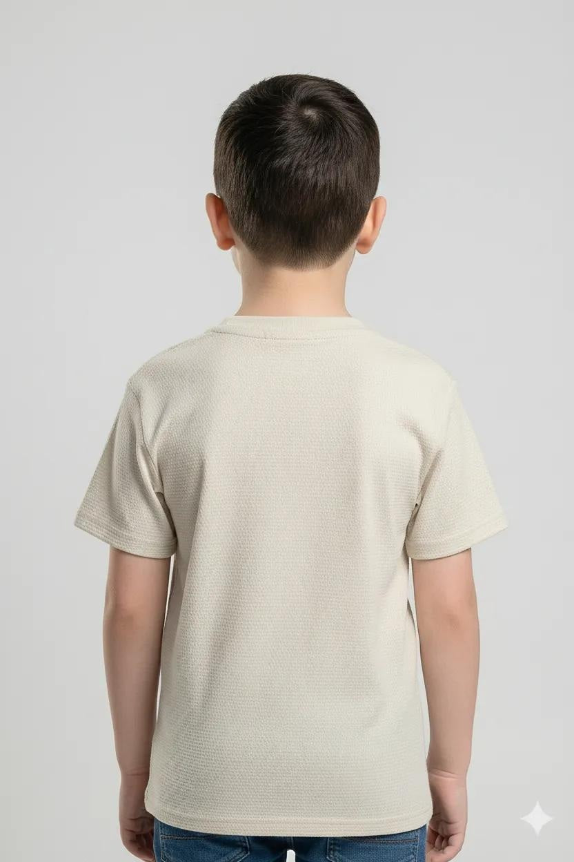 Octave Boys Chalk Typography Printed T-shirt
