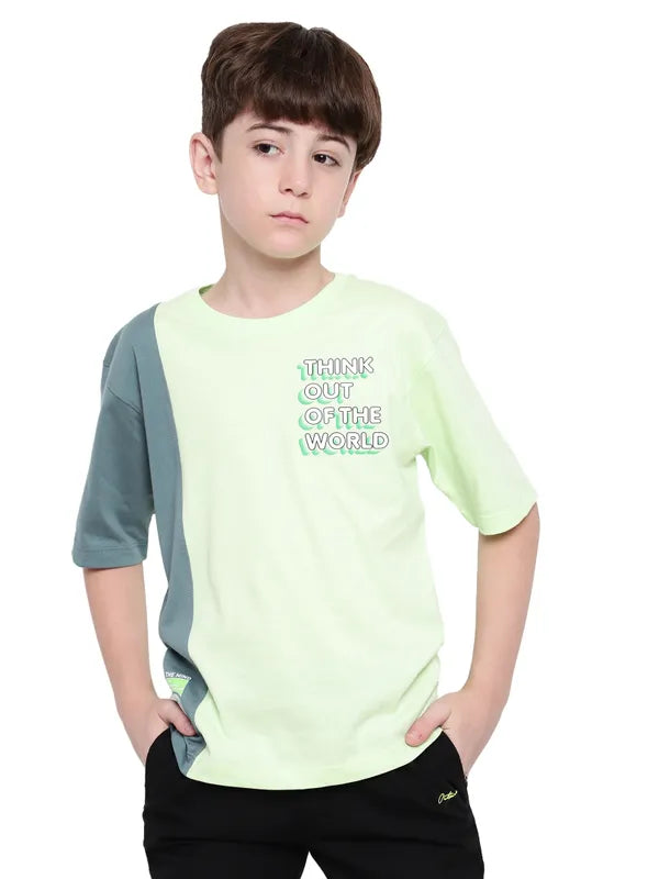 Octave Boys Typography Printed T-Shirt