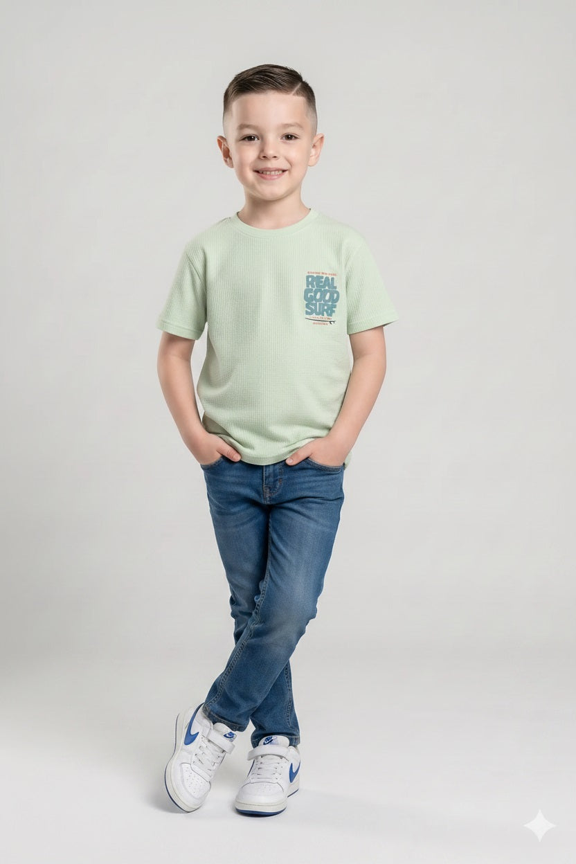 Boys Mist Printed T-shirt