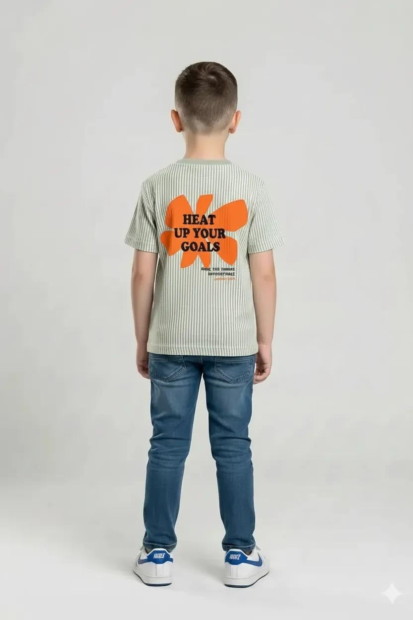 Boys Mist Striped T-shirt