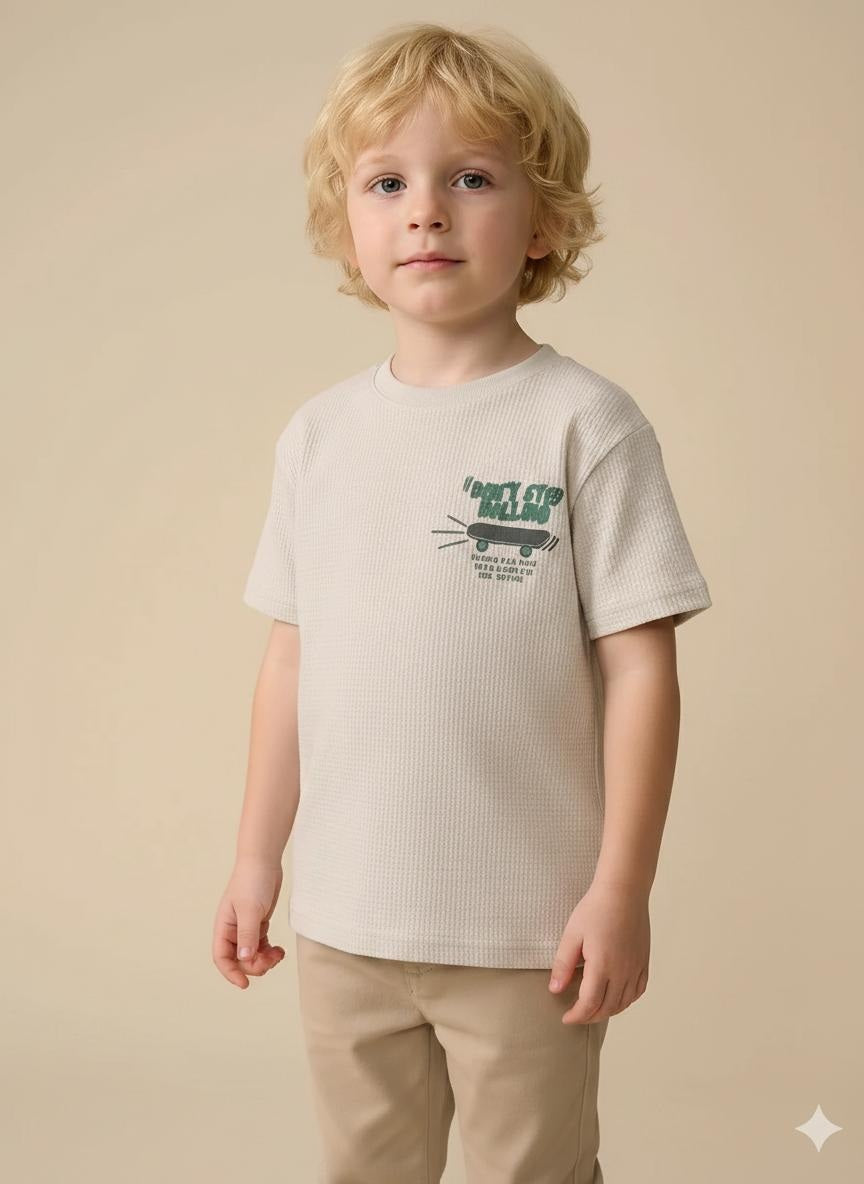 Boys Chalk Printed T-shirt