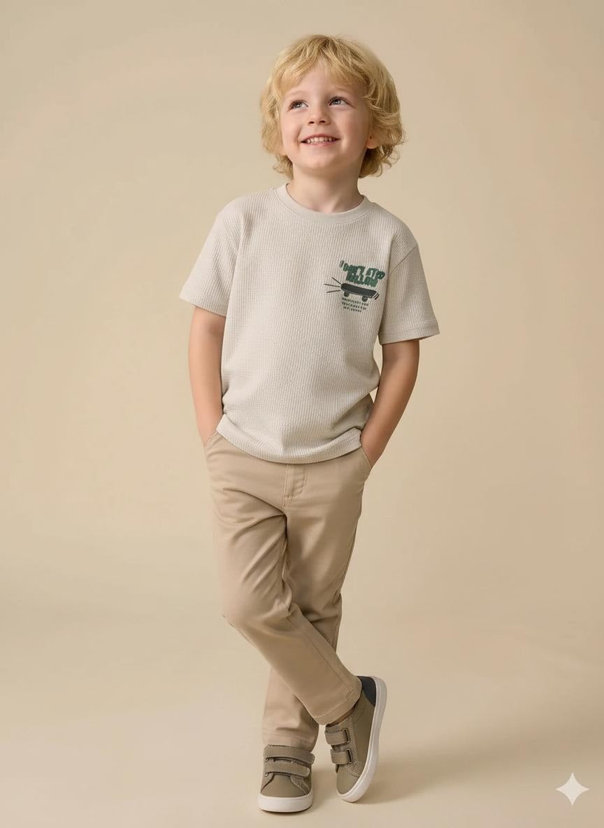 Boys Chalk Printed T-shirt