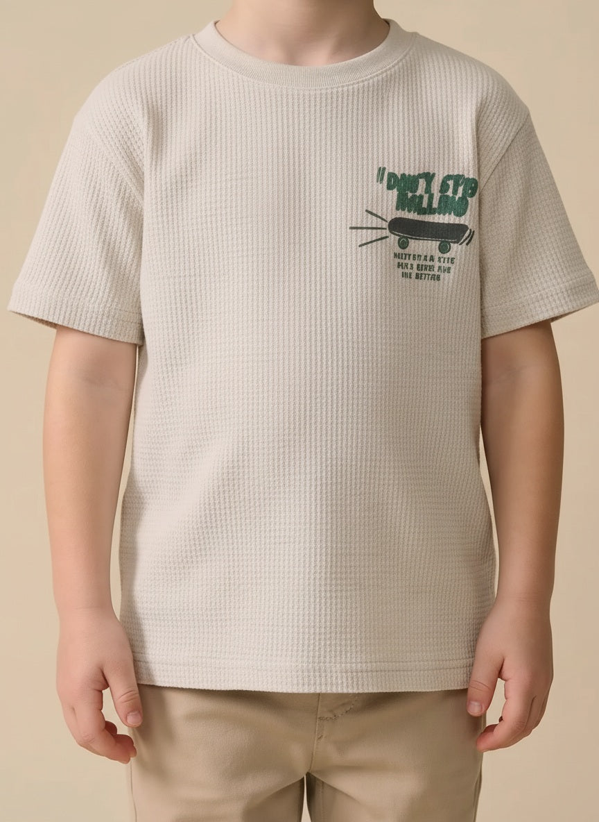 Boys Chalk Printed T-shirt