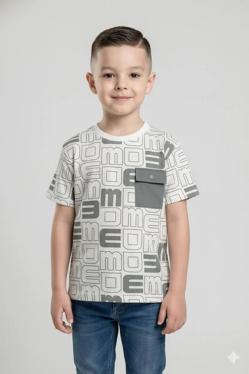 Octave Boys Mint Cotton Tshirts
