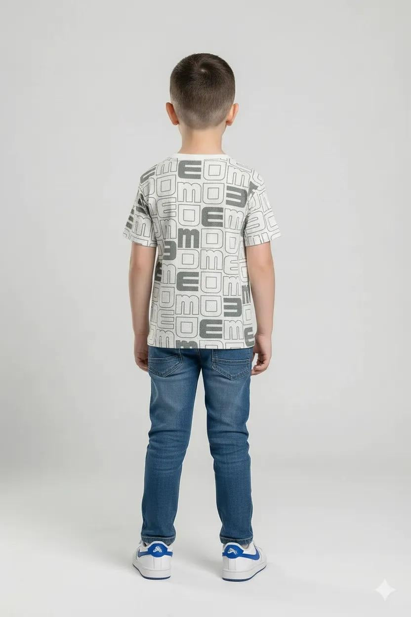 Octave Boys Mint Cotton Tshirts