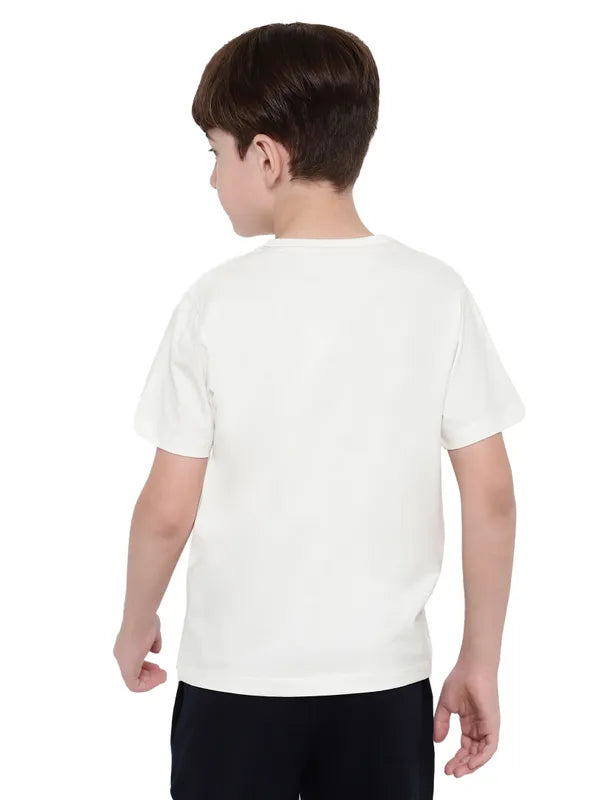 Octave Boys Round Neck Graphic Printed T-Shirt