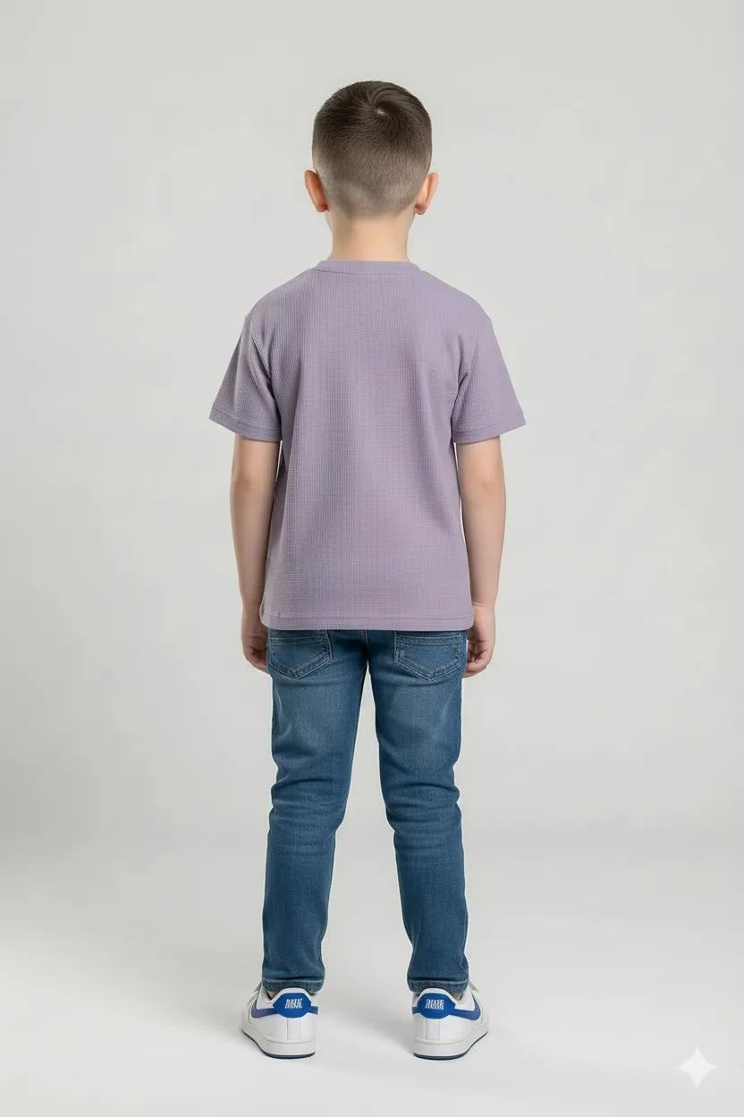 Octave Boys Typography Printed Cotton Tshirt