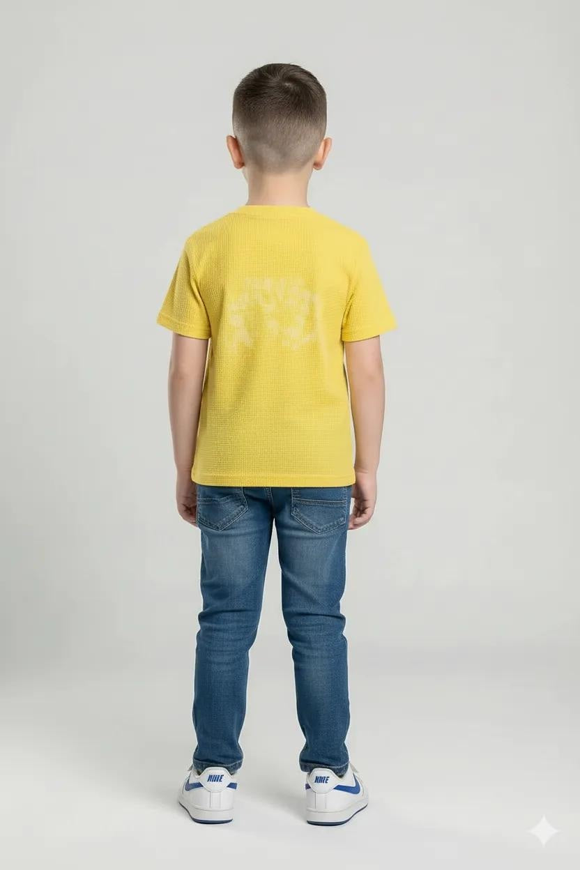 Octave Boy's Printed Round Neck T-shirt