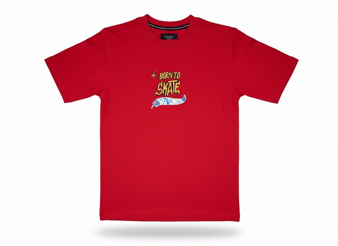 Octave Boys Brick Typography Printed Cotton Tshirt