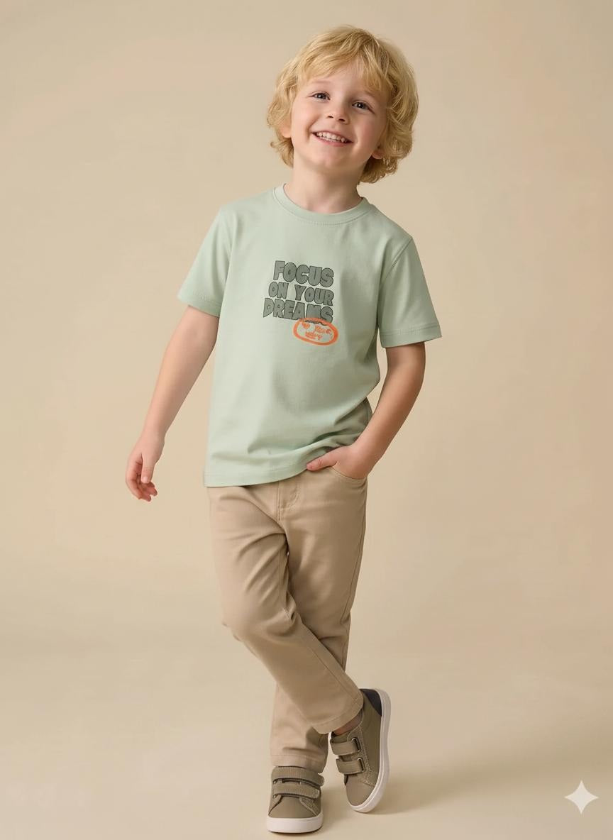 Boys Mist Printed T-shirt