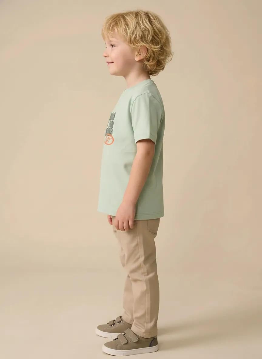Boys Mist Printed T-shirt
