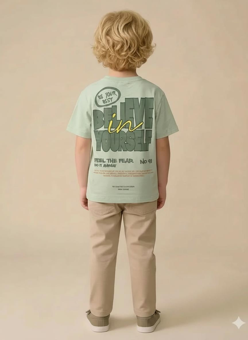 Boys Mist Printed T-shirt