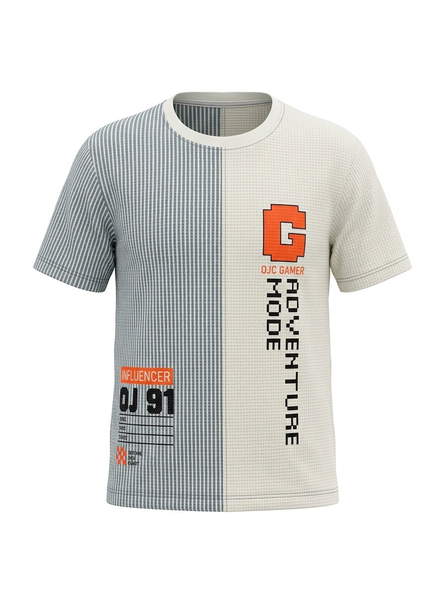 Boys Oxford Blue Colourblocked T-shirt