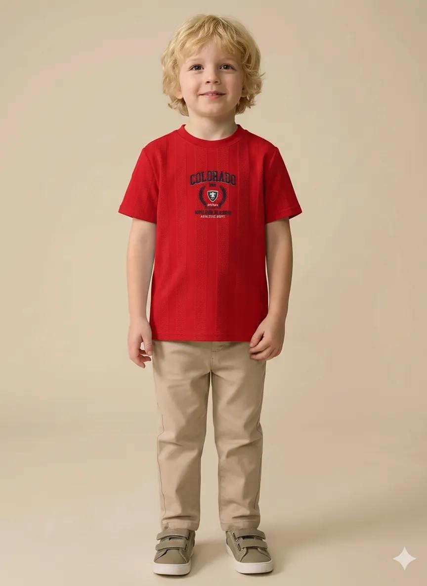 Boys Brick Printed T-shirt