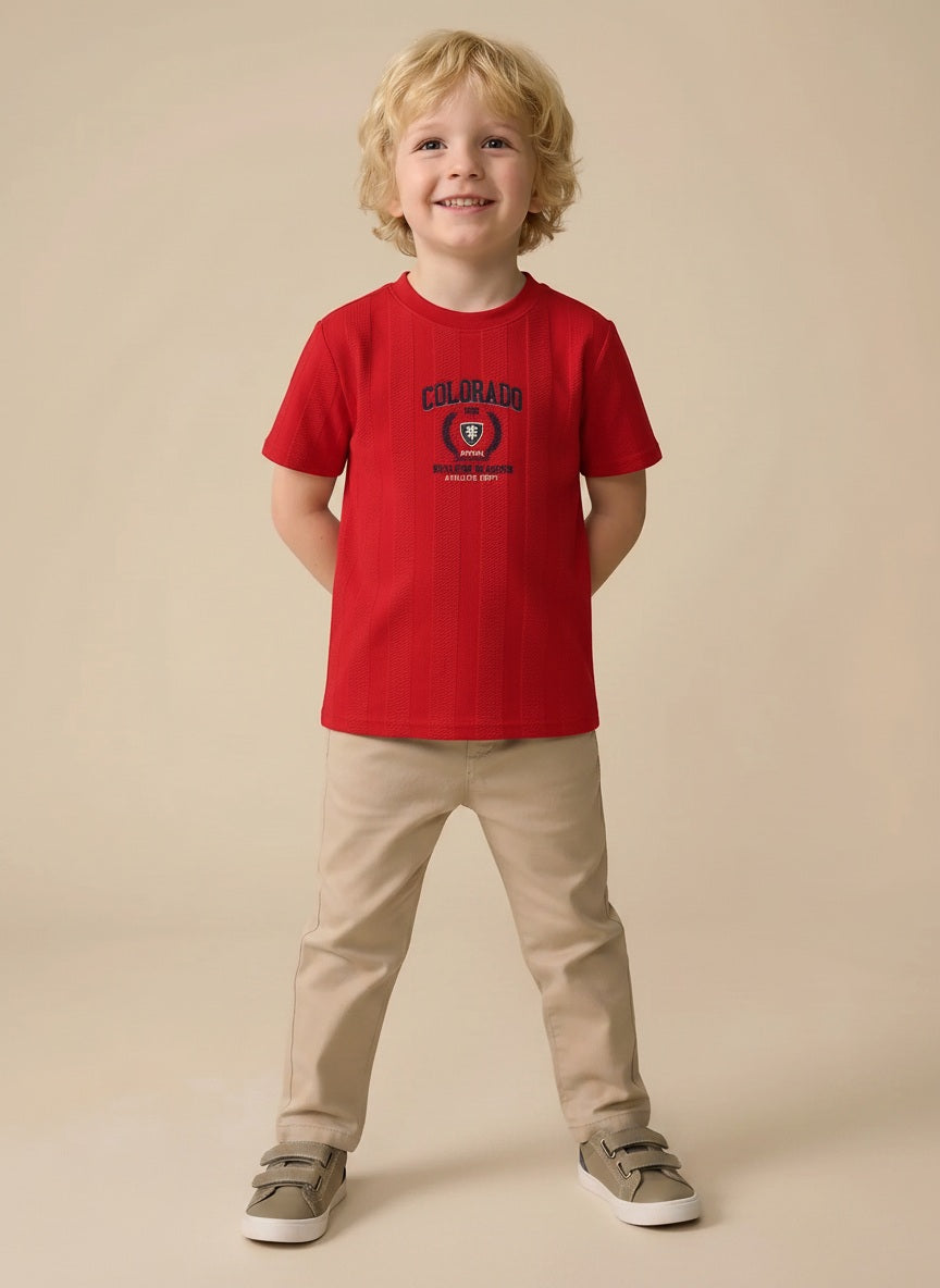 Boys Brick Printed T-shirt