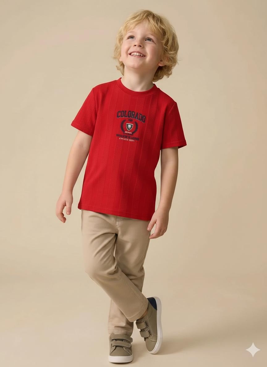 Boys Brick Printed T-shirt