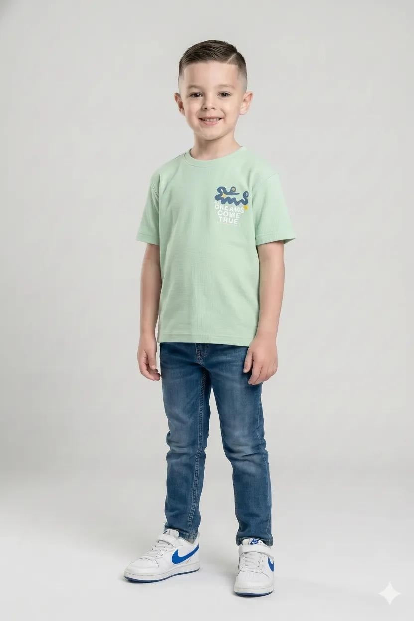 Boys Mist Printed T-shirt