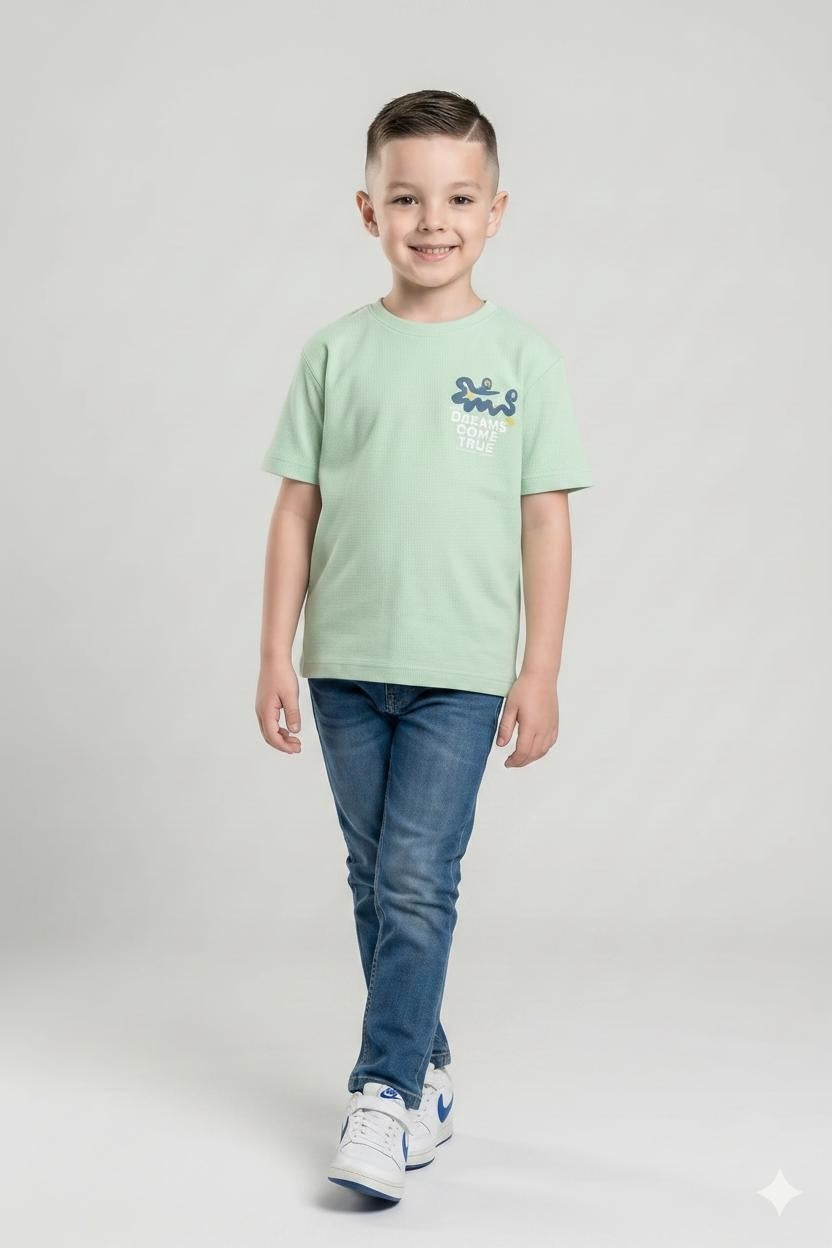 Boys Mist Printed T-shirt
