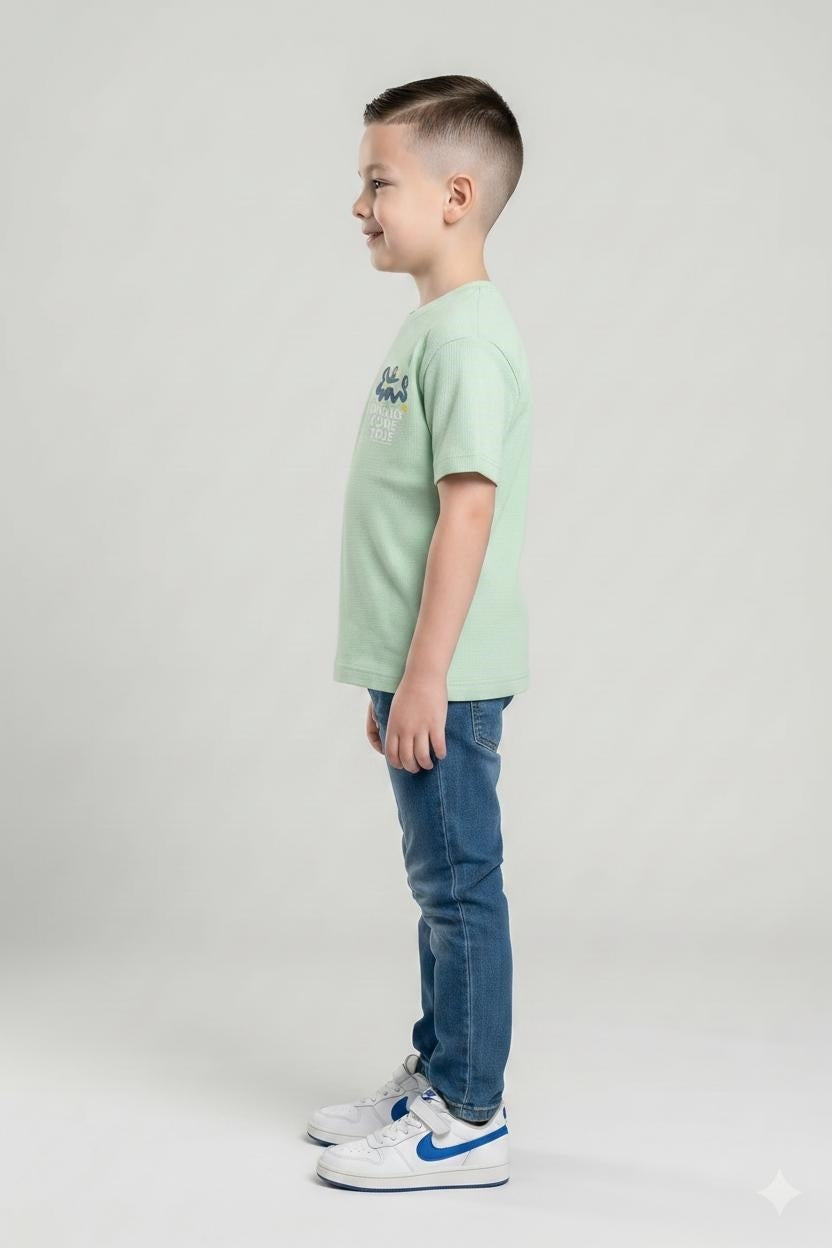 Boys Mist Printed T-shirt