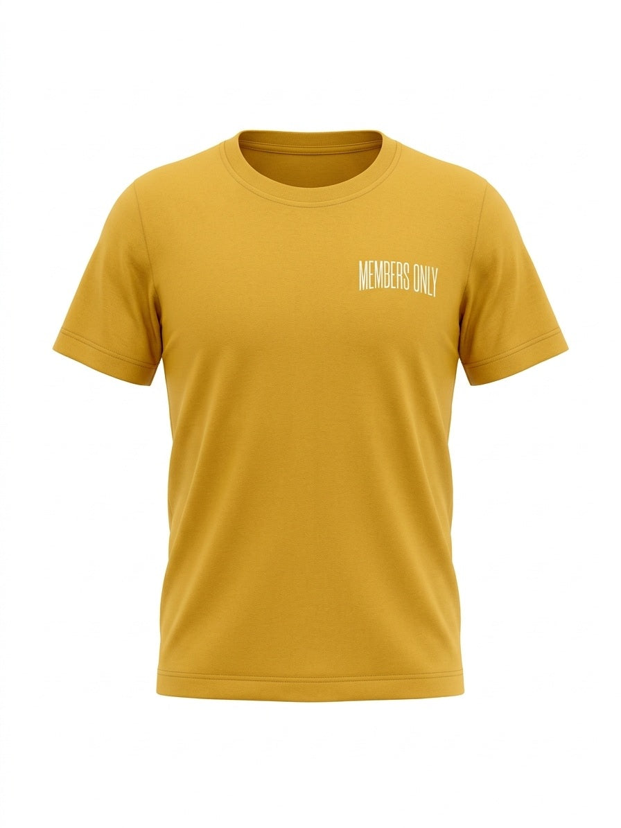 Boys Mustard Printed T-shirt