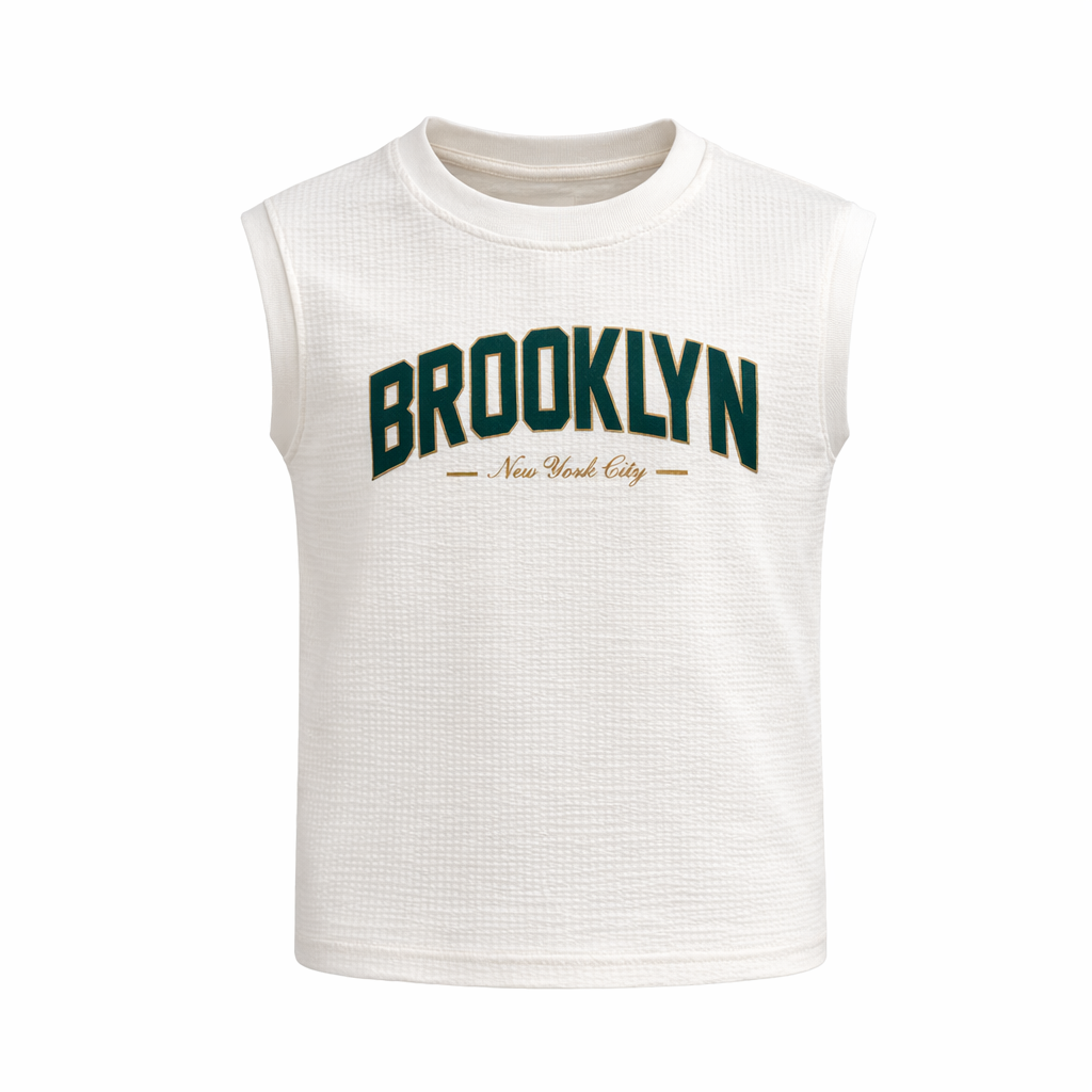 Boys Off White Printed Round Neck T-shirt