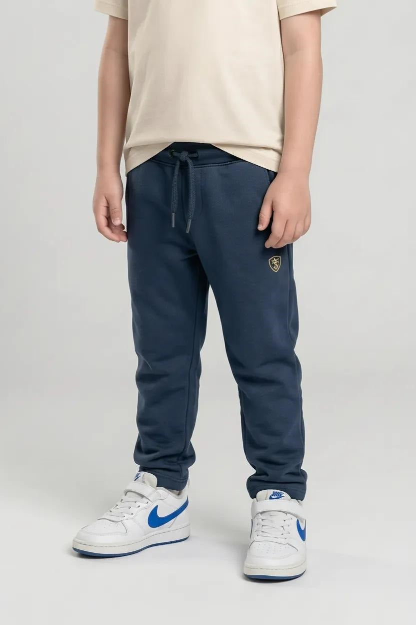 Boys Regular Fit Brand Logo Joggers