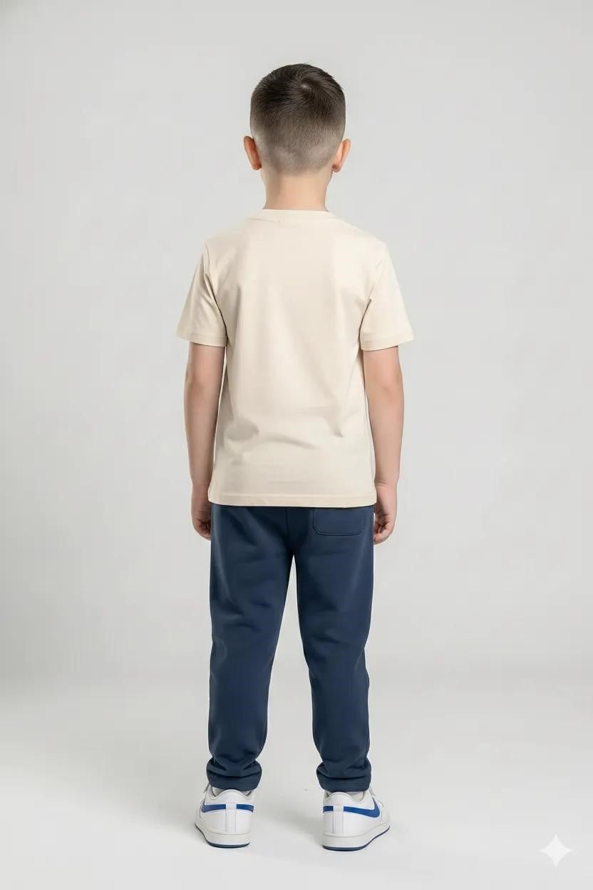 Boys Regular Fit Brand Logo Joggers
