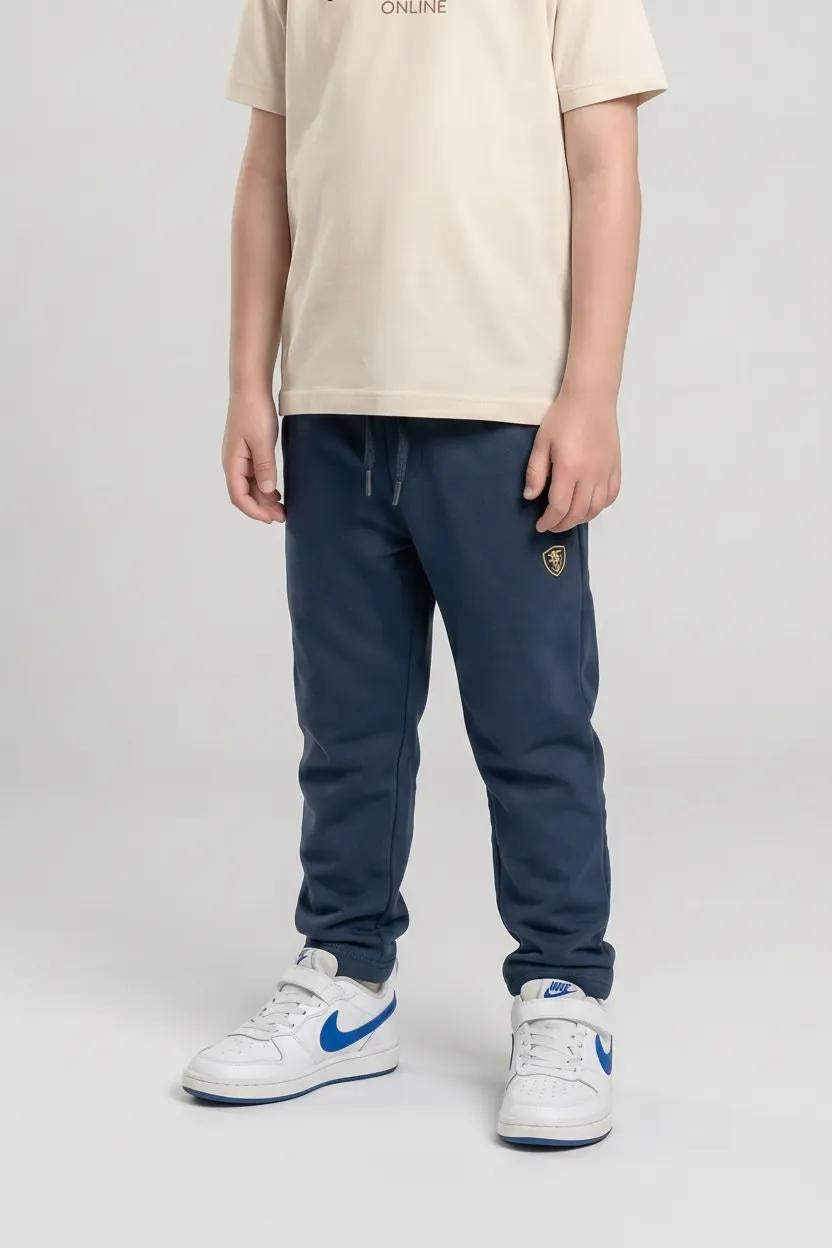 Boys Regular Fit Brand Logo Joggers