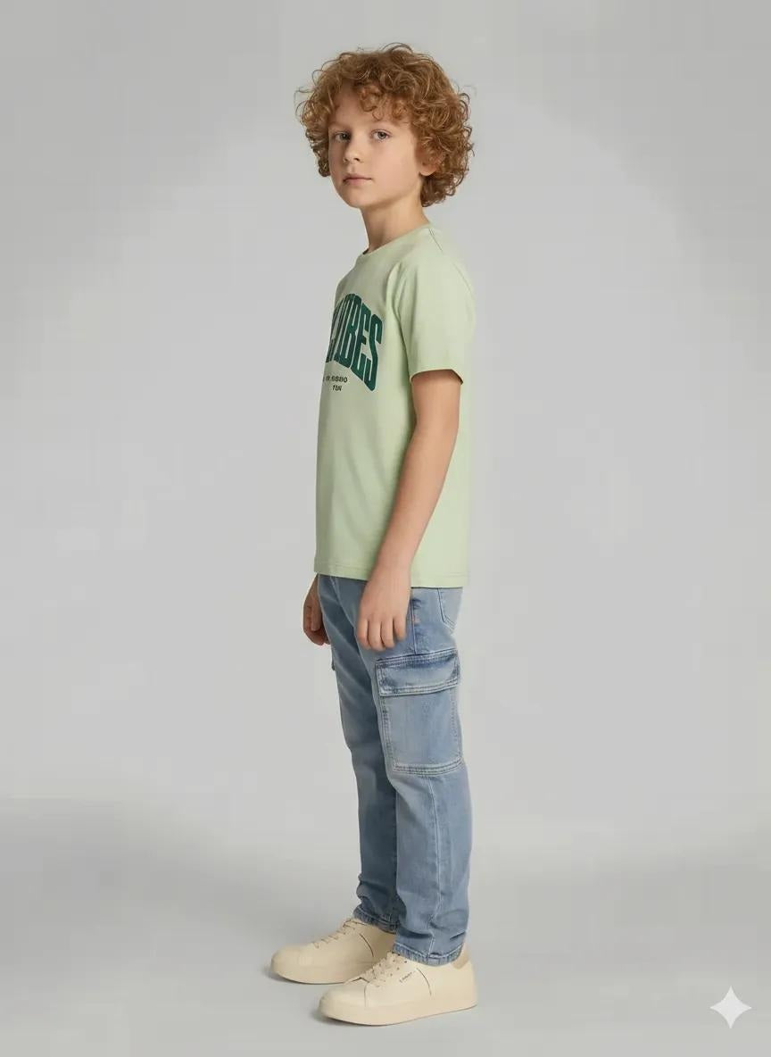 Boys Mist Printed T-shirt