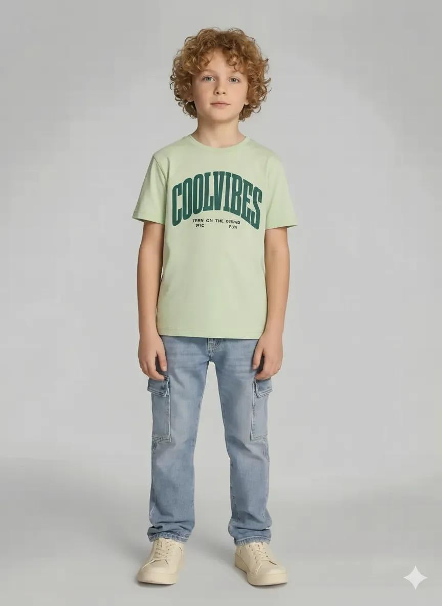 Boys Mist Printed T-shirt