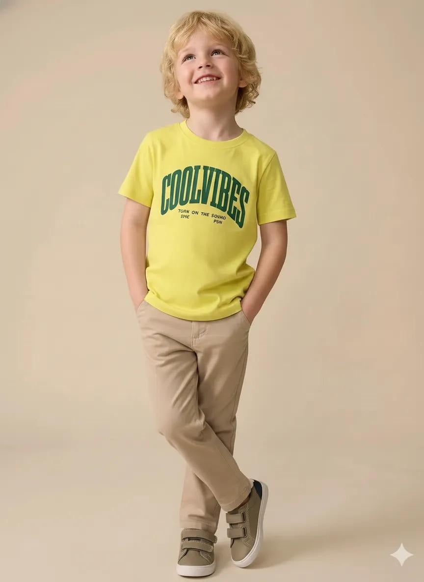 Boys Pineapple Printed T-shirt