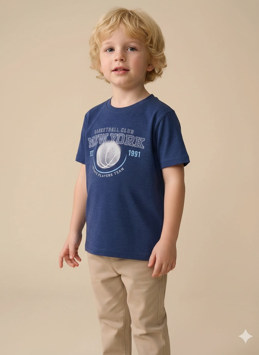 Boy Round Neck T-Shirt